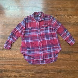 BDG oversized checkered button up medium